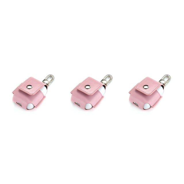 Shengyu Wireless Earphone Charging Case Protector Bag Anti-lost Metal Clip Fit pink 3Set