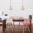 thumbnail image 4 of Lily 1-Light Matte Brass Pendant Light with Frosted Ribbed Glass Shade, 4 of 9