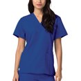 thumbnail image 3 of Adar Universal Unisex V-Neck Tunic 3 Pocket Scrub Top (Available in 39 Colors), 3 of 7