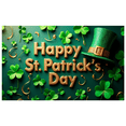thumbnail image 3 of St Patrick's Day Backdrop Party Supplies Holiday Background Celebration Green Decorations Festive Banner Event Photography Props Decor, 3 of 4