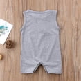 thumbnail image 2 of Baby Sleeveless Romper Letter  Solid Color Jumpsuits, 2 of 6
