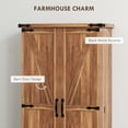 thumbnail image 4 of HOMCOM Armoire de Garde-Manger de Cuisine avec Tablettes Ajustables Armoire de Rangement Brun, 4 of 10