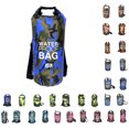 thumbnail image 3 of 2L Inflatable Swimming Bag Multifunction Dry Sack Large Capacity Dustproof Washable Storage Pouch Boating Lifebelt Water Sports Green Camouflage 23x63cm, 3 of 9