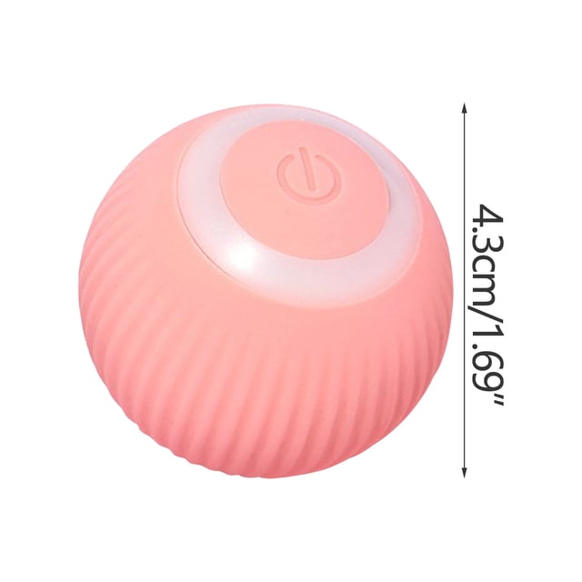 SLYNSHome Smart Interactive Dog Toy,Shaky Ball Toy for Puppies Automatic Moving,Bouncing,Rotating Ball for Medium and Large Dogs - Pink