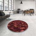 thumbnail image 4 of Ahgly Company Tapis d'Intérieur Lavable en Machine Carré Rouge, 8 Pieds Carré, 4 of 7