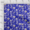 thumbnail image 2 of oneOone Velvet Medium Blue Fabric Florals Fabric For Sewing Printed Craft Fabric By The Yard 58 Inch Wide, 2 of 4