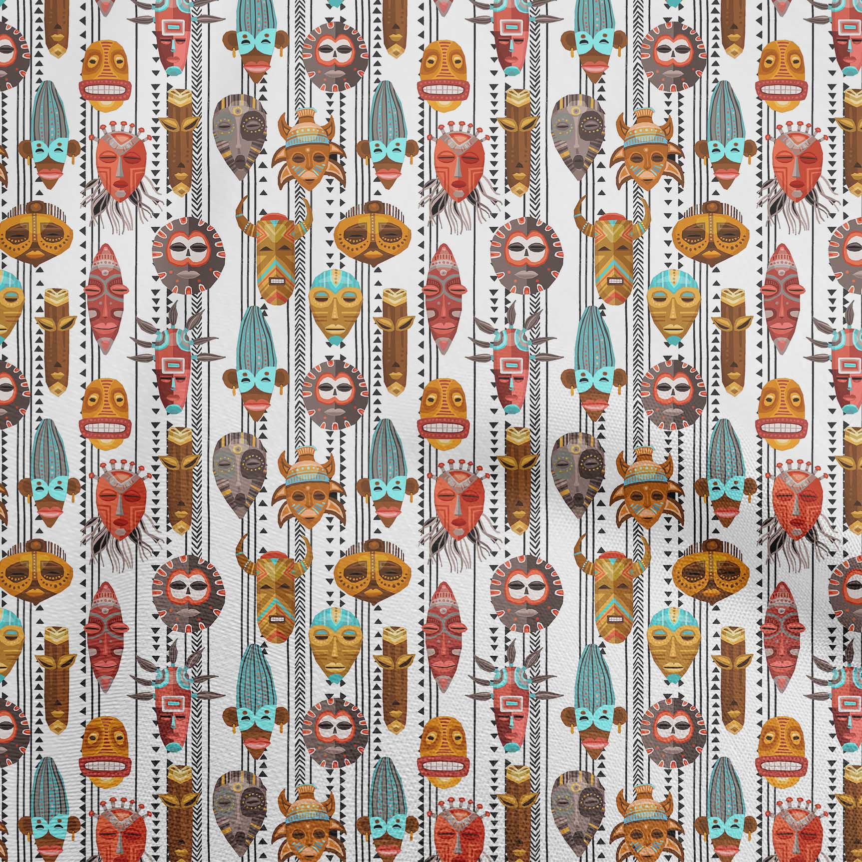 oneOone Rayon Red Fabric African Fabric for Sewing Printed Craft Fabric by The Yard 56 Inche Wide-9256