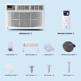 thumbnail image 2 of CazToi 8000 BTU 350 sq ft WiFi & Remote Window Air Conditioner Energy Saving, 2 of 7