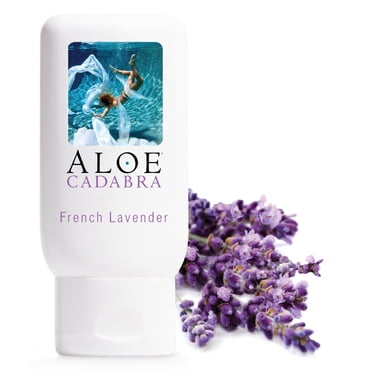 Aloe Cadabra Lubrifiant Personnel Naturel à Base d'Eau et Hydratant Vaginal Biologique pour Hommes, Femmes et Couples, 2,5 Onces