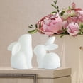 thumbnail image 4 of Tumotour Ceramic Rabbits Living Room Decoration Ornaments Study TV Cabinet Bookcase, 4 of 6