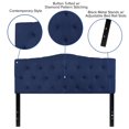 thumbnail image 2 of Cambridge Tufted Upholstered Queen Size Headboard in Navy Fabric, 2 of 9