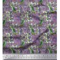 thumbnail image 1 of Soimoi Poly Georgette Fabric Leaves, & Parrot Bird Decor Fabric Printed Yard 42 Inch Wide, 1 of 3