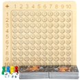 thumbnail image 3 of Wooden Multiplication Board Game, Preschool Learning Montessori Math Board Game, Multiplication within 100 Educational Toy for Kids Over 3 Years Old, Children's Interactive Thinking Game, 3 of 6