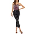 thumbnail image 2 of INSPIRE CHIC Camisole Courte à Paillettes à Bretelles Spaghetti pour Femme G Violet, 2 of 7