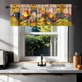 thumbnail image 2 of 1 Piece Chicken Kitchen Curtains and Valances Set for Windows Rooster Kitchen Window Curtains Over Sink Decor 18x54 in, 2 of 5