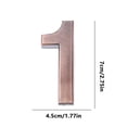 thumbnail image 3 of Self-Adhesive Modern Metal House Numbers for Door Mailbox, 7cm Height ABS Plastic Address Sign, Easy Install for Outdoor or Indoor Street Identification, 3 of 9