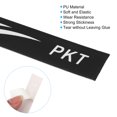 thumbnail image 4 of Unique Bargains 9.8'x0.7' Badminton Racket Head PU Protector Sticker Racquet Guard Tape, Black 4 Pack, 4 of 6