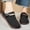 Black, variant on Wensltd Women Wide Width Shoes Comfortable Round Toe Slip-on Knit Shoes Casual Work Walking Shoes Black