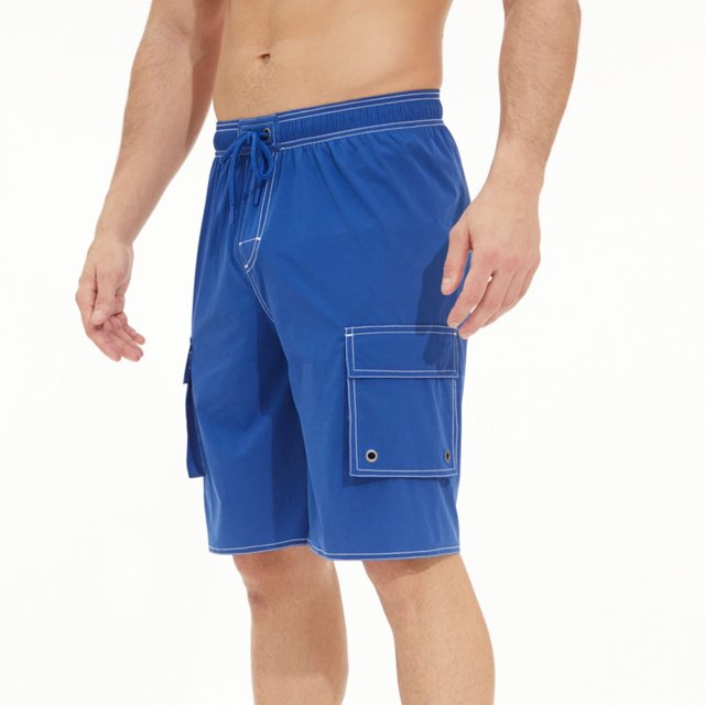 ohmzyzo Mens Swim Trunks Quick Dry Stretch Swim Shorts Mesh Lining Bathing Suits Swimwear Beach Shorts with Pockets