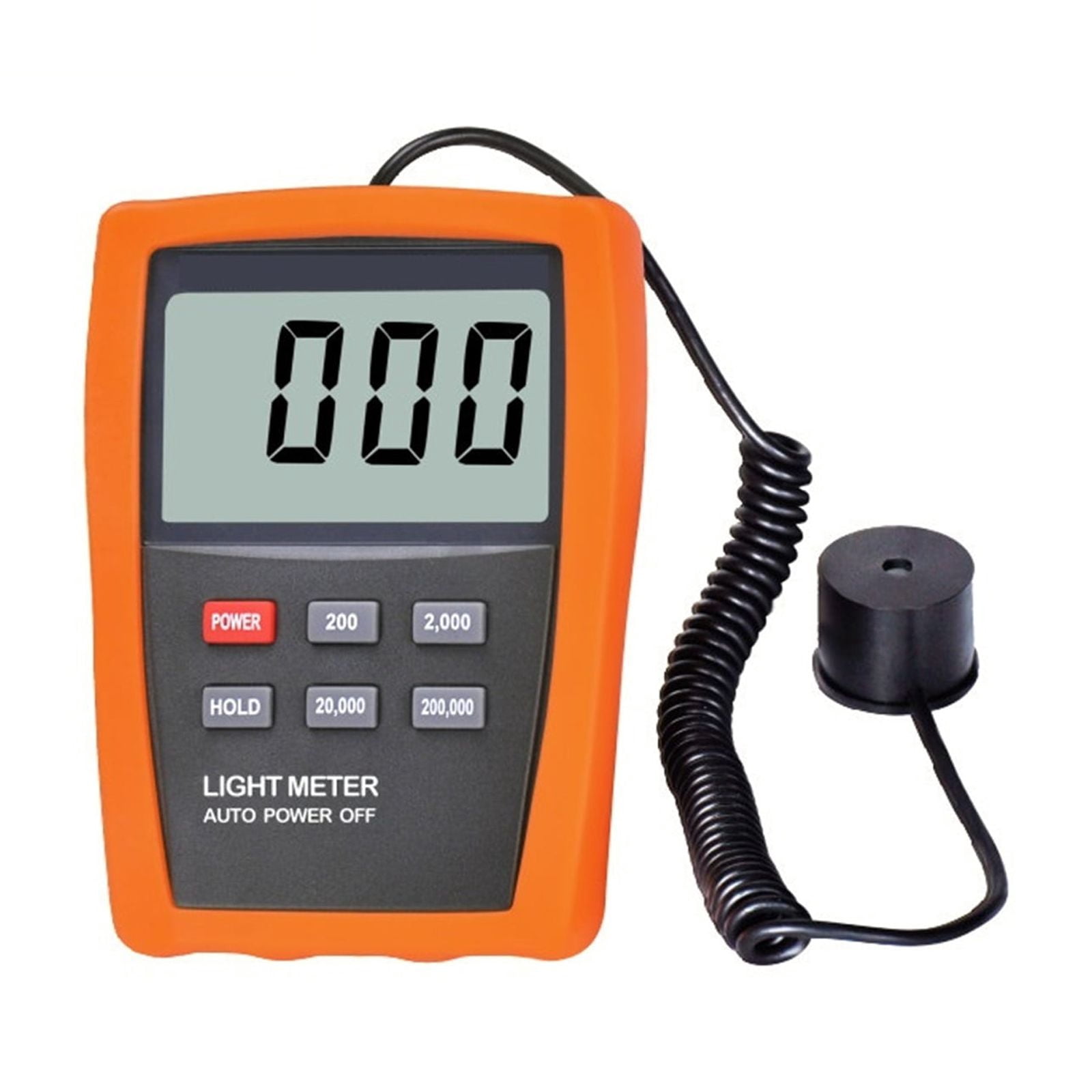 LCD Digital Lux Meter 10-200000 Cd/m2 Light Meter Linear UV Brightness Detector For Eye CRT TV LED Screen Data Hold,Easy to Use