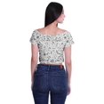 thumbnail image 4 of Moomaya Tunique Courte à Manches Courtes en Viscose Imprimée avec Fermeture Éclair Hauts d'Été pour Femmes, 4 of 4