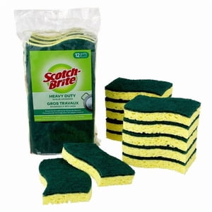 Scotch-Brite Éponge de l'écrevisse lourde, 12/pack, Scotch-Brite® HD-12-9-CA