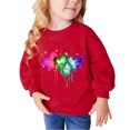 thumbnail image 2 of Rbaofujie Chandails à Capuche pour Filles Tout-Petits Col Rond Manches Longues T-Shirts Enfants Hauts, 2 of 4