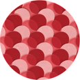 thumbnail image 1 of Ahgly Company Machine Washable Indoor Round Transitional Red Area Rugs, 8' Round, 1 of 7