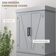 thumbnail image 4 of HOMCOM Armoire de Rangement de Garde-Manger de Cuisine de 72 Pouces de Hauteur avec Portes de Grange et Tiroir, 4 of 10