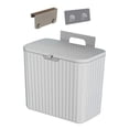 thumbnail image 3 of GROWTH TANK Countertop Stable Hanging Waste Bin Portable Waste Bin Small Kitchen Compost Bin Gray 7L, 3 of 9