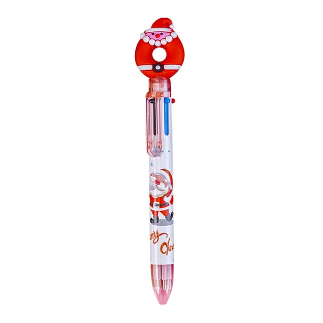 RYRDWP Stylo-Bille de Noël à 6 Couleurs à Pression Marqueur Multifonction Couleur 2 ml