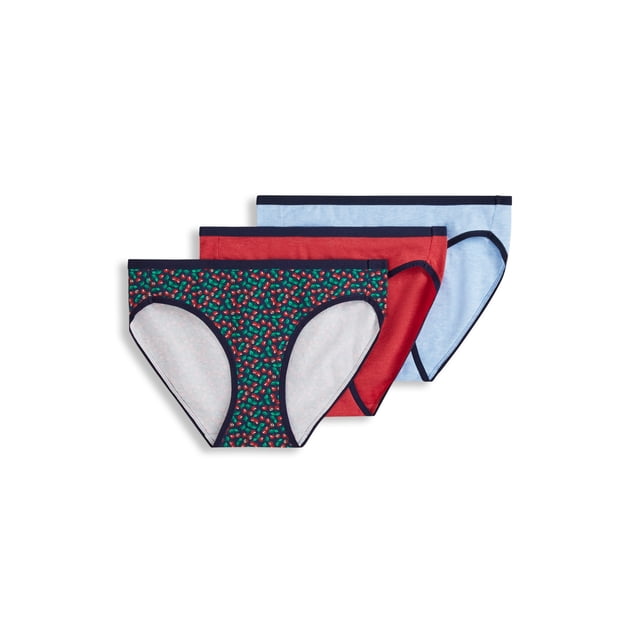 Jockey Bikini à Logo Extensible en Coton Biologique pour Femmes - Lot de 3