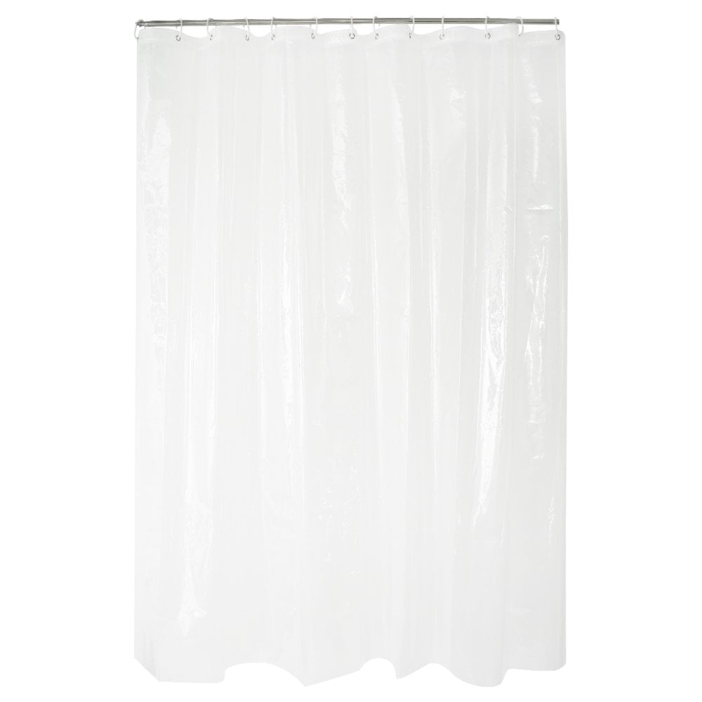 Shower Curtain Liner Transparent Waterproof Shower Curtains 180 x 180cm Heavy Duty PEVA Shower Liner with 12 Hooks Clear Shower Curtain Liner for Bathroom Shower Bathtub