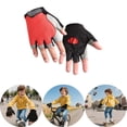 thumbnail image 2 of Kids Half Finger Sports Gloves for Outdoor Cycling Exercise Riding Biking Skating Climbing Lightweight Breathable Durable, 2 of 3