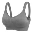 thumbnail image 2 of LSLJS Ladies Comfortable Breathable No Steel Ring Front Buckle Breastfeeding Bra Woman Underwear, 2 of 9
