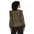 thumbnail image 3 of George Women's Ruffled Long-Sleeve Top, 3 of 6