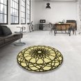 thumbnail image 4 of Ahgly Company Machine Washable Indoor Rectangle Transitional Mustard Yellow Area Rugs, 3' x 5', 4 of 7