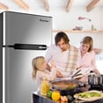 thumbnail image 4 of Costway Refrigerator Small Freezer Cooler Fridge Compact 3.2 cu ft., 4 of 10