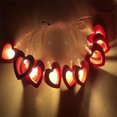 thumbnail image 4 of Offres à Moins de 20 Dollars! Lisbinx Décorations de la Saint-Valentin à Moins de 5 $ Guirlandes Lumineuses en Forme de Cœur en Bois à DEL Guirlandes Lumineuses de la Saint-Valentin Décoration de Demande en Mariage Guirlandes de Modélisation Cœur d'Amour Guirlandes Lumineuses à Piles Guirlandes Colorées, 4 of 5
