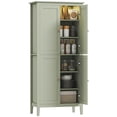 thumbnail image 1 of HOMCOM Garde-Manger de Cuisine avec Lumière DEL à Capteur Armoire de Rangement pour Garde-Manger Vert, 1 of 10