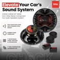 thumbnail image 2 of 2) BOSS CH6CK 6.5" 350W Car 2 Way Component Car Audio Speakers System Red Stereo, 2 of 10