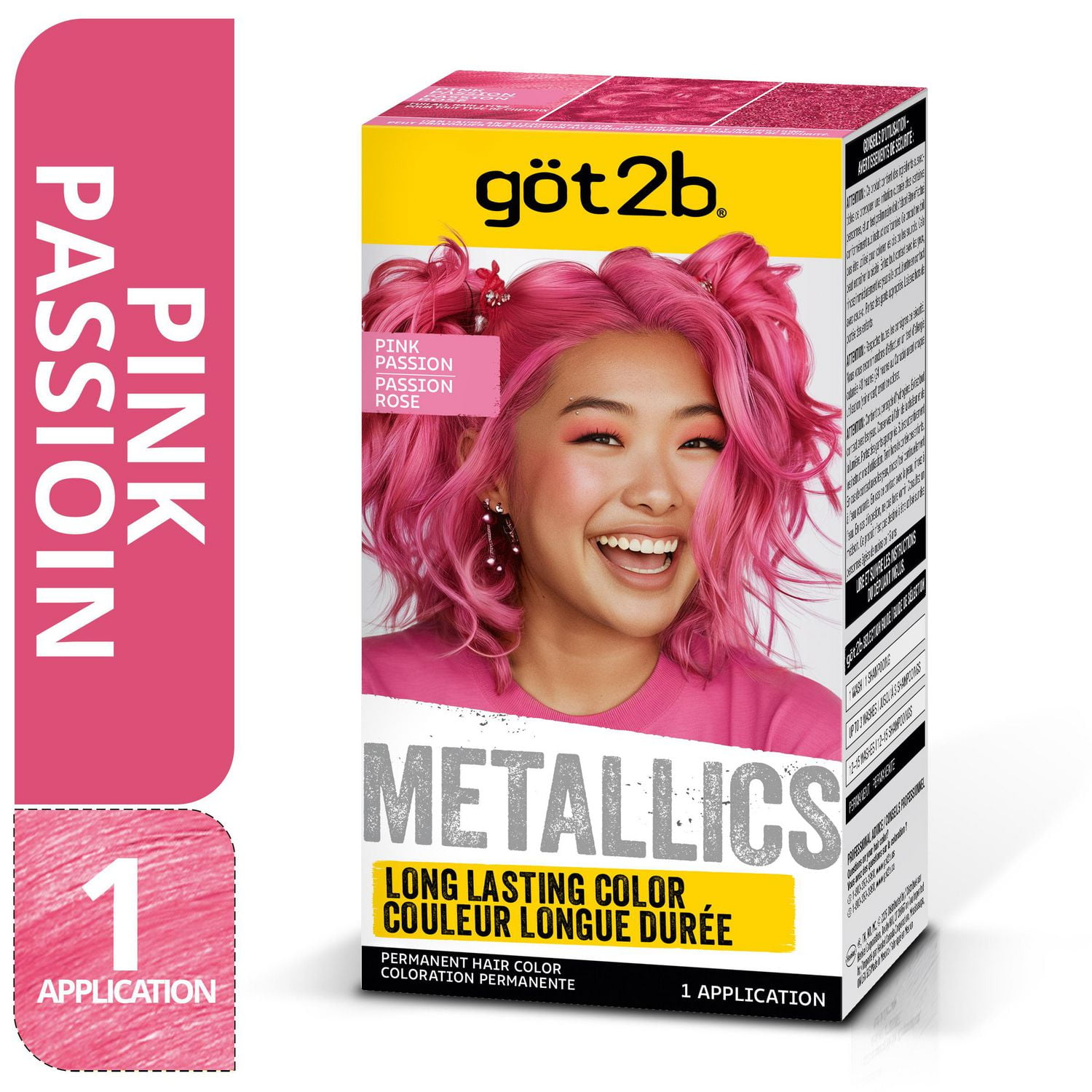 Got2b Metallic Permanent Hair Color, M87 Pink Passion - Walmart.ca