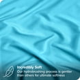 thumbnail image 2 of Bare Home 2-Pack Fitted Sheets - Premium 1800 Collection - Ultra-soft - Deep Pocket - Twin, Aqua, 2 of 7