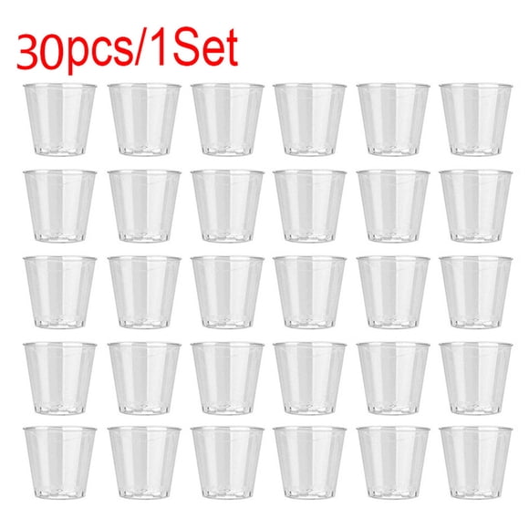Clear Disposable Party Shot Glasses 30PCS, Clear