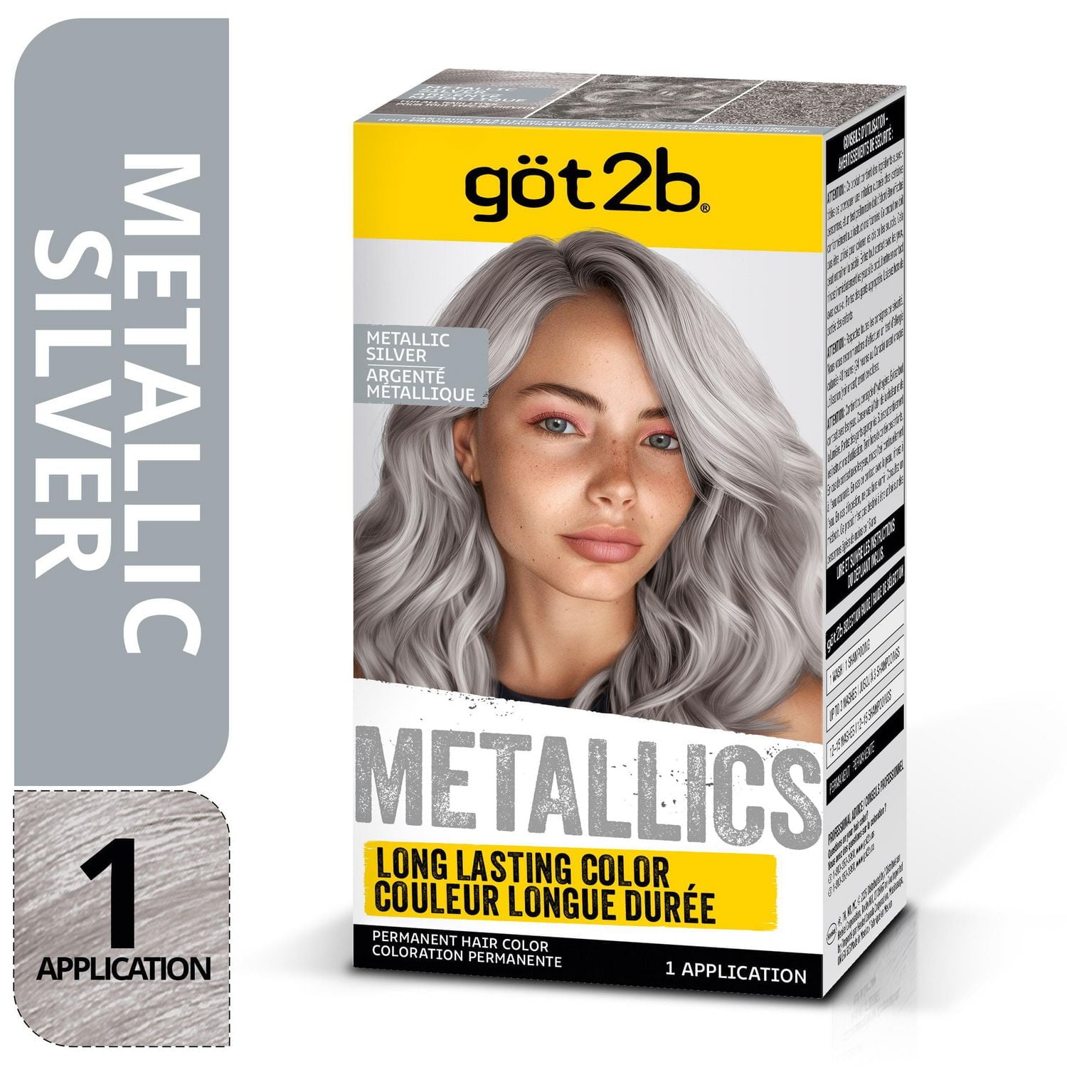 Got2b Metallics Permanent Hair Color, M71 Metallic Silver - Walmart.ca