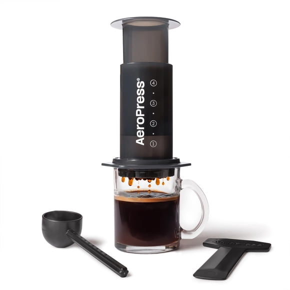AeroPress Original Coffee Press - All-in-One French Press, Pour-Over & Espresso Style Manual Brewer, 2 Min Brew for Less Bitterness, More Flavor, Small Portable Coffee Ma
