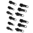 thumbnail image 3 of Zipper Head, Extensive Use Clothes Accessory 12Pcs Removable Easy To Use  for Jeans for Jackets for Home for DIY Sewing for Art Crafts for Trousers Black,Coffee,Silver, 3 of 7