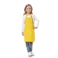 thumbnail image 1 of TOPTIE Kids Aprons with Pocket & Adjustable Strap, Child Chef Bib Apron for Kitchen Cooking Baking Painting-Yellow-M, 1 of 8