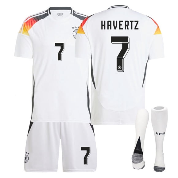Germany No.7 Havertz International Jersey Set - Adult & Kids Sizes24(130-140CM)
