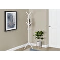 thumbnail image 3 of Monarch Specialties Coat Rack, Hall Tree, Free Standing, 8 Hooks, Entryway, 70"h, Bedroom, Metal, White, Contemporary, Modern, 3 of 4